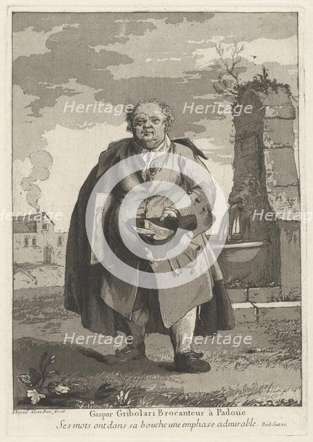 Gaspar Gribolari brocanteur à Padoue (Gaspar Gribolari, Second-Hand Dealer in Padua), 1775. Creator: Giovanni David.