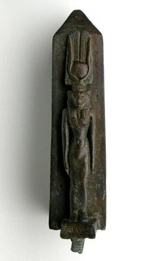 Statuette of the Goddess Wadjet, Egypt, Late Period, Dynasty 26 (664-525 BCE). Creator: Unknown.