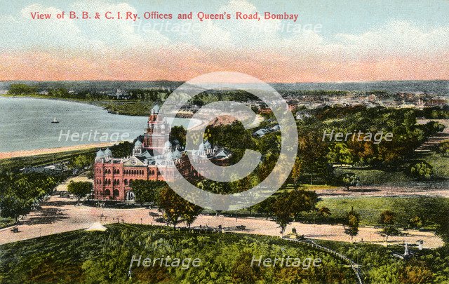 Victoria Terminus, Bombay, India, early 20th century. Artist: Unknown