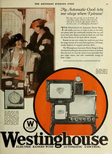 Westinghouse Electric Company, Advertising From The Saturday Evening Post, ca 1920-1925. Creator: Anonymous.
