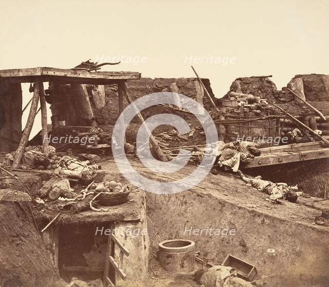 [After the Capture of the Taku Forts], 1860. Creator: Felice Beato.