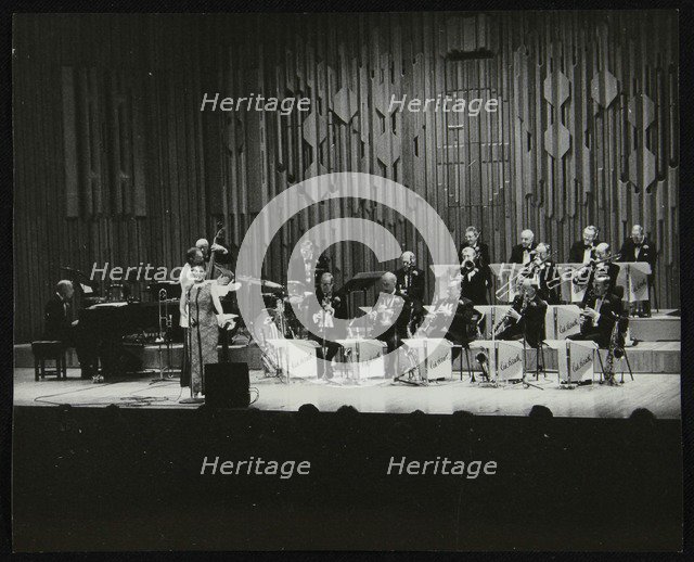 The Ted Heath Orchestra performing at the Barbican Hall, London, December 1985. Artist: Denis Williams