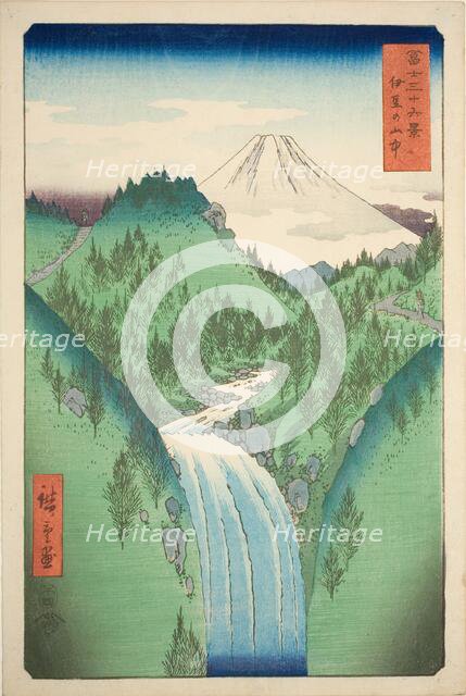 In the Mountains of Izu Province (Izu no sanchu), from the series "Thirty-six Views of Mount...,1858 Creator: Ando Hiroshige.
