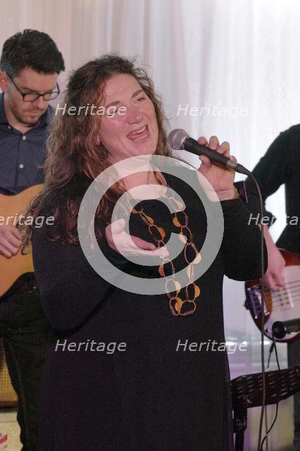 Sara Colman, Sara Colman Band, Watermill Jazz Club, Dorking, Surrey, 28 Jan 2020. Creator: Brian O'Connor.