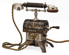 Russian table telephone by Firma Geisler, St Petersburg, 1890s.
