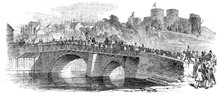 The Rhuddlan Royal Eisteddvod - the Procession to the Castle, 1850. Creator: Unknown.