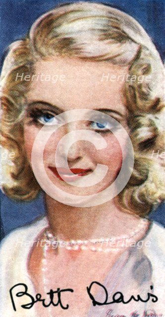 Bette Davis, (1908-1989), two-time Academy Award winning American actress, 20th century. Artist: Unknown