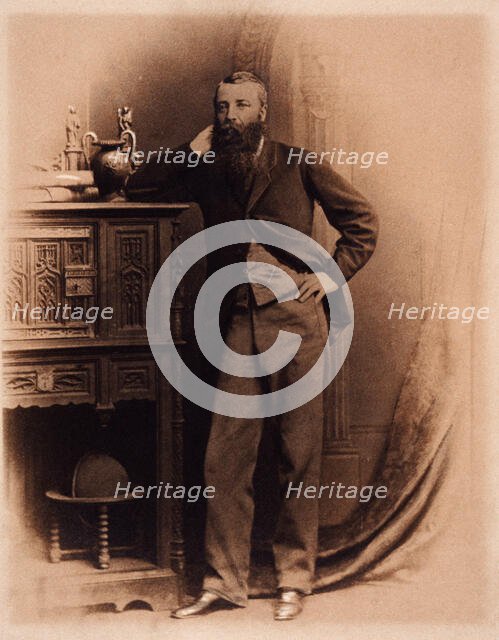 Portrait of William Croker, tea estate owner, Bainath, 1860s. Creator: Unknown.