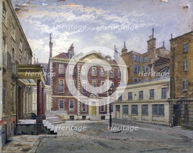 Austin Friars Street, City of London, 1881. Artist: John Crowther