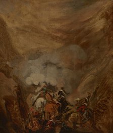 Charge in the Gorge of Somosierra, c1837. Creator: Piotr Michalowski.