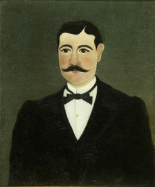 Portrait of Frumence Biche in Civilian Clothers, ca 1891. Creator: Rousseau, Henri Julien Félix (1844-1910).
