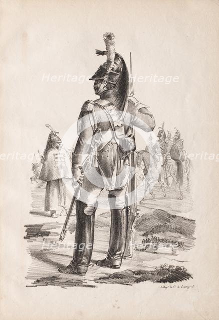 Military Costumes: Grenadier of the Royal Guard , 1814-18. Creator: Nicolas Toussaint Charlet (French, 1792-1845).
