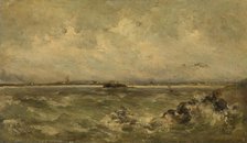 Seascape, 1878. Creator: Louis Artan.