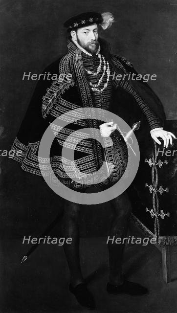 Portrait of a Man, Possibly Ottavio Farnese (1524-1586), Duke of Parma and Piacenza, 1563. Creator: Antonis Mor.