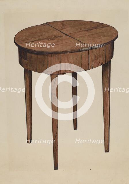 Sewing Table, c. 1939. Creators: Esther Williams, Claude Marshall.