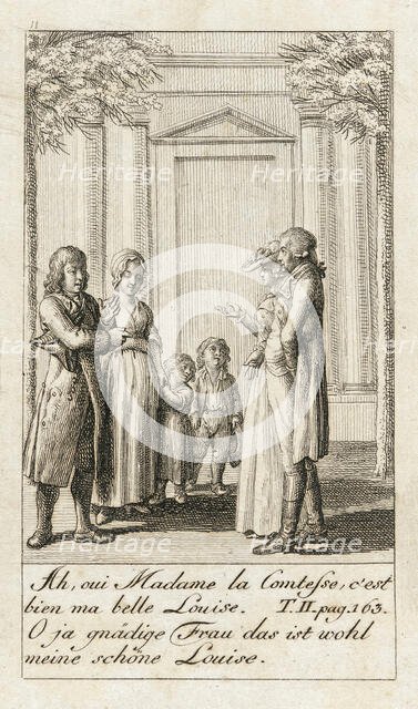 Illustration for 'Caroline of Lichtfield', 1786. Creator: Daniel Nikolaus Chodowiecki.