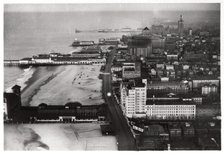 Aerial view of Atlantic City, New Jersey, USA, from a Zeppelin, 1930 (1933). Artist: Unknown