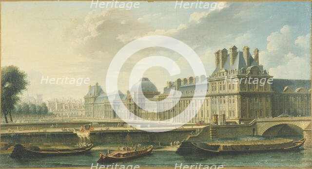 Tuileries Palace, seen from Quai d'Orsay, 1757. Creator: Nicolas Raguenet.