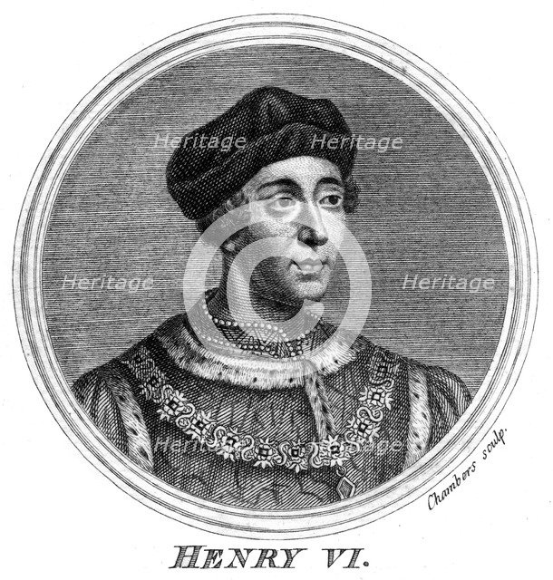 Henry VI of England, (1421-1471).Artist: Chambers