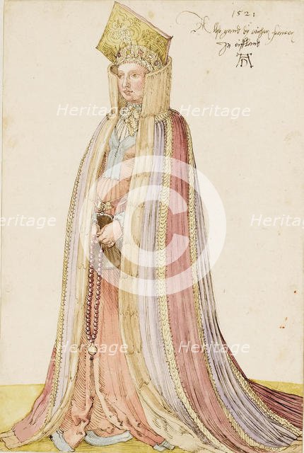 Livonian Lady, 1521. Creator: Dürer, Albrecht (1471-1528).
