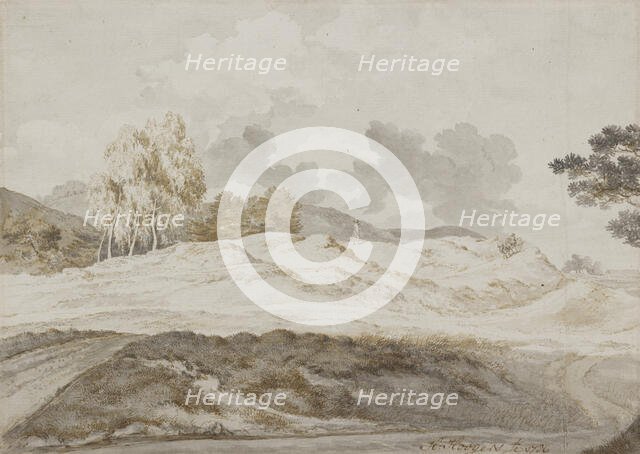 Landscape With Figures, 1786. Creator: Hendrick Hoogers.