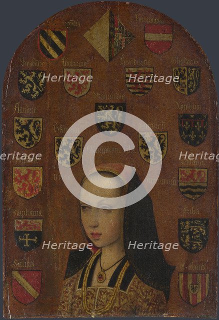 Margaret of Austria (1480-1530), c. 1495. Artist: Coninxloo, Pieter van (?-1513)