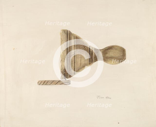 Butter Mold, 1935/1942. Creator: John Hall.