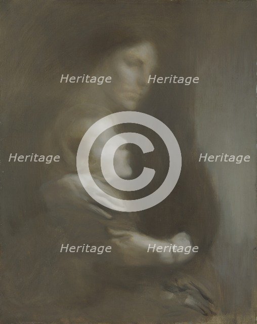 'Maternity (Suffering)', 1896-97. Artist: Eugene Carriere.