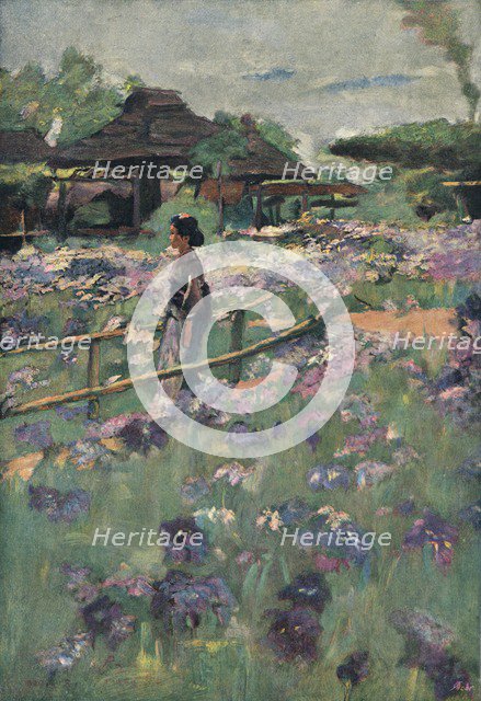 A painting on a Japanese theme, 1898. Artist: Percy Sturdee