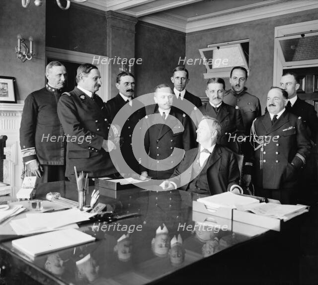 French Naval Mission, between 1910 and 1920. Creator: Harris & Ewing.