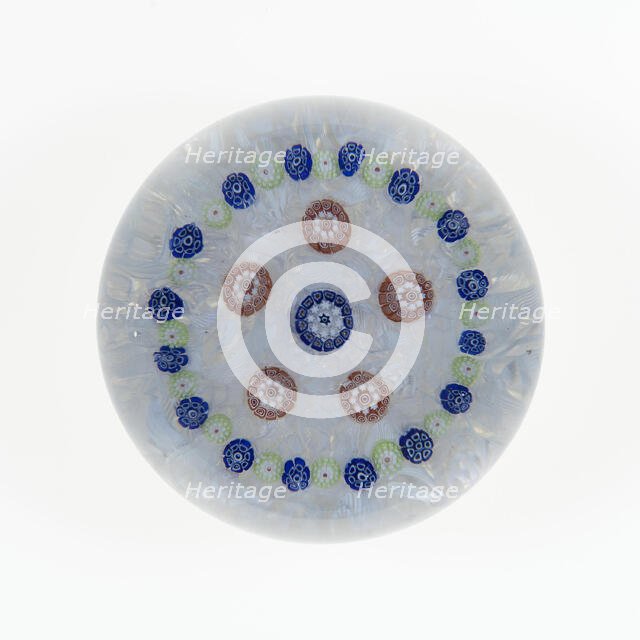 Paperweight, France, c. 1845-60. Creator: Saint-Louis Glassworks.