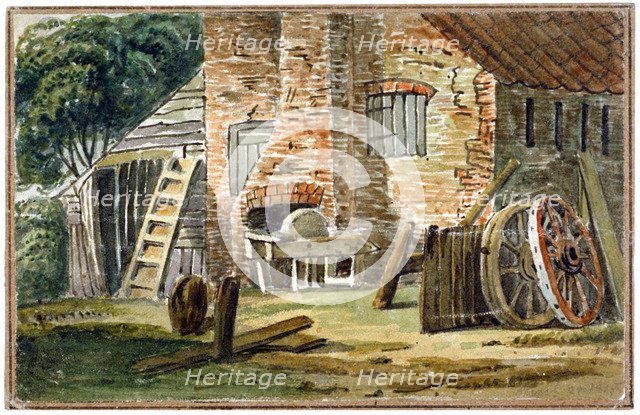 A wheelwright's shop in East Street, opposite to West Street, Southwark, London, 1815.               Artist: Anon