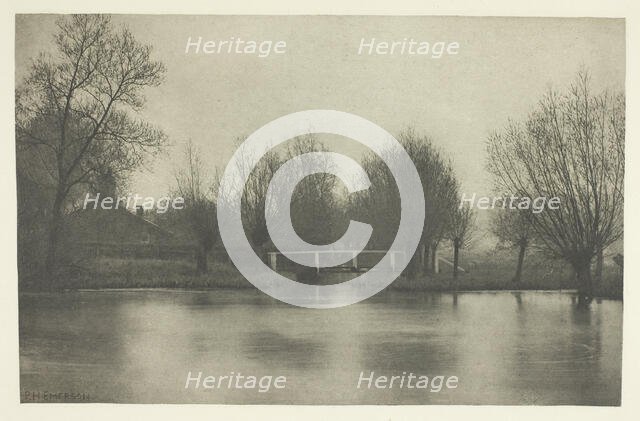Mouth of the Old River Stort, 1880s. Creator: Peter Henry Emerson.
