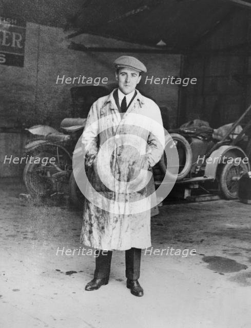 W. O. Bentley circa 1912 in the D.F.P. workshops. Creator: Unknown.