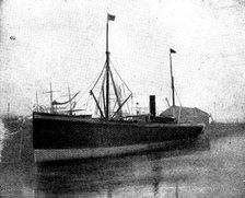 The Spanish-American War: steam-ship "Buenaventura," captured...by the US gun-boat "Nashville", 1898 Creator: Unknown.