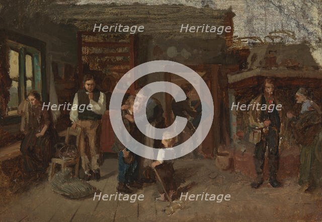 Sailor’s Farewell, sketch, 1873. Creator: Karl Emanuel Jansson.