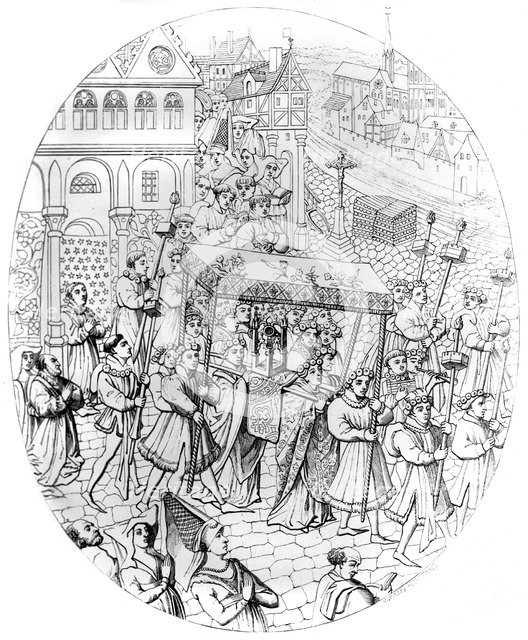 Religious procession, 1449-1456 (1849). Artist: A Bisson