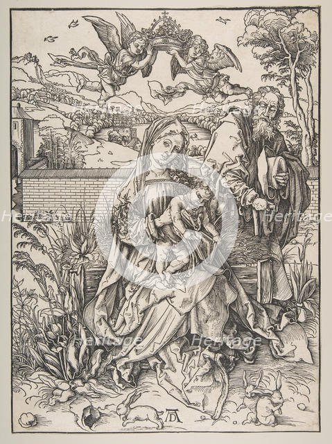 The Holy Family with Three Hares, ca. 1497-98. Creator: Albrecht Durer.
