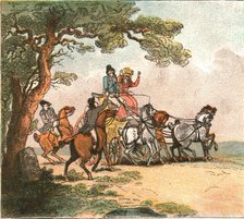 ''Old Fashioned Sporting Pictures, and the Road to Bygone Days; Vicissitudes of the Road - 1787--The Creator: Thomas Rowlandson.