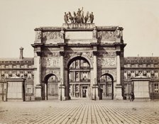 Arch of the Carrousel, Paris, 19th century. Creator: Edouard Baldus.