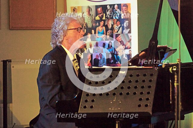 Peter Malinverni, Anais Reno Quartet, Watermill Jazz Club, Dorking, Surrey, July 2024. Creator: Brian O'Connor.