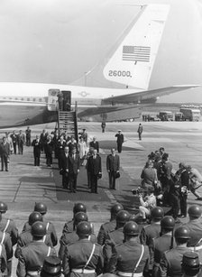 President John F. Kennedy arriving at Cologne airport, Germany, 1963. Artist: Unknown