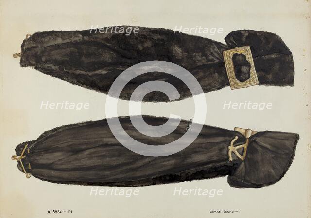 Ankle Band or Garters, c. 1937. Creator: Lyman Young.