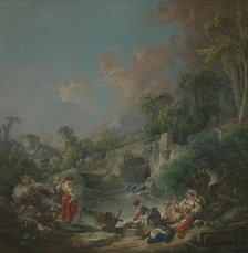 Washerwomen, 1768. Creator: Francois Boucher.