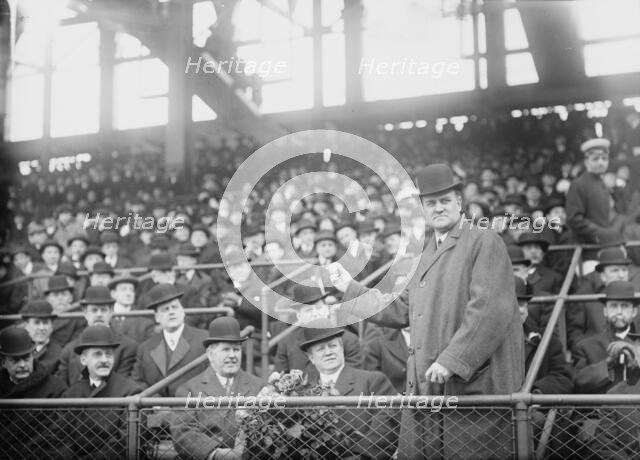 Pennsylvania Governor John K. Tener at Ebbets Field (baseball), 1914. Creator: Bain News Service.