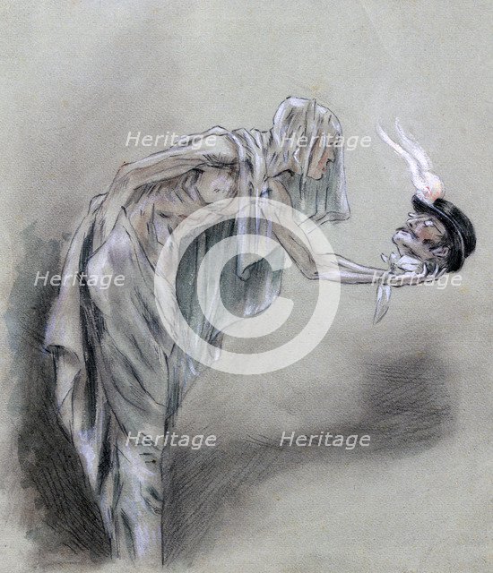 'Chez les Passants', c1850-1898. Artist: Felicien Joseph Victor Rops