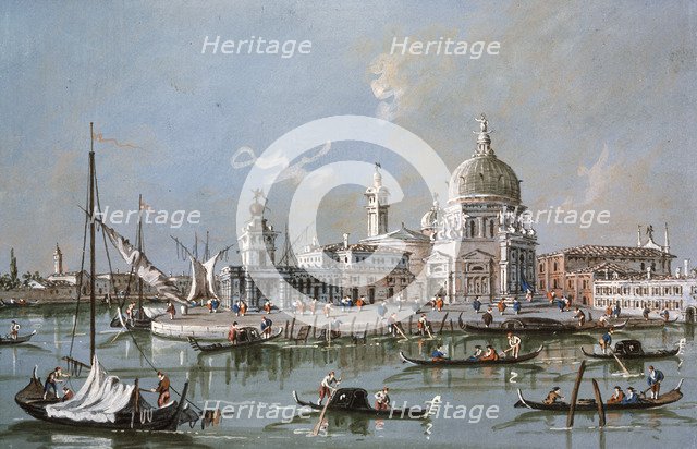 'View of the Santa Maria della Salute Church', 18th century. Artist: Francesco Guardi