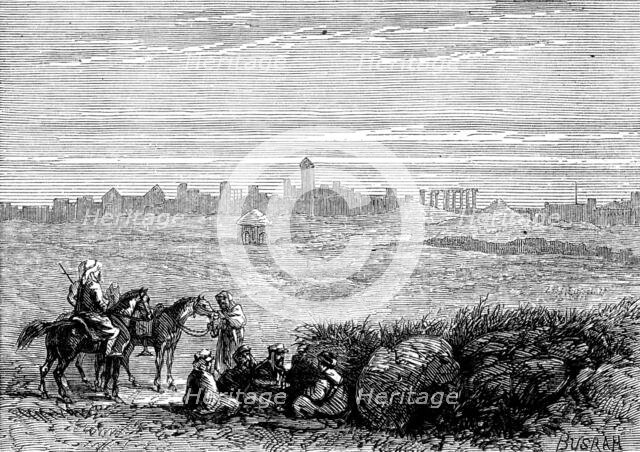 The Giant Cities of Bashan - Busrar, 1873.  Creator: Unknown.