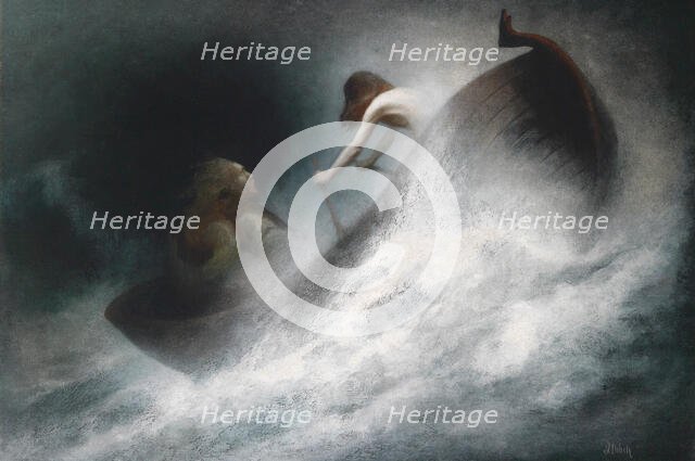 Towards Rescue, c 1900. Creator: Diefenbach, Karl Wilhelm (1851-1913).