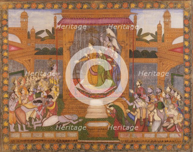 The Heavenly Audience of Shiva and Parvati (image 1 of 3), between c1830 and c1850. Creator: Unknown.